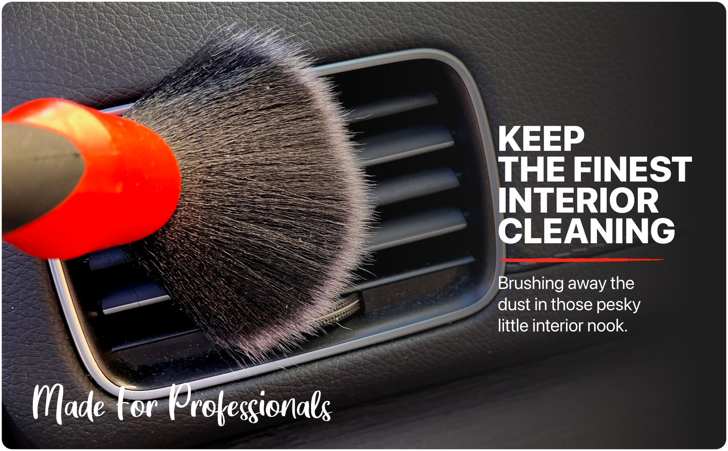 Luxury Car Interior Detail Cleaning Brush Set By Revive Auto Apothecary